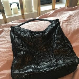 Black Snakeskin Shoulder bag